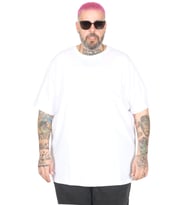 Mode XL Büyük Beden Basic Tshirt 20031 Beyaz