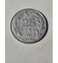 25 lira 1985 yılı koleksiyon madeni para