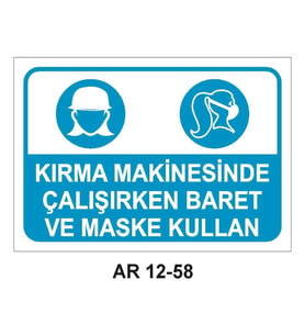 İŞ GÜVENLİĞİ UYARI LEVHASI 1 ADET PVC 21 X 29CM