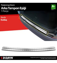 Skoda Kodiaq Krom Arka Tampon Eşiği 2016 Üzeri