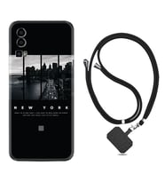 General Mobile Gm 23 Kılıf Silikon Boyun Askılı İpli Desenli Silikon New York 1612