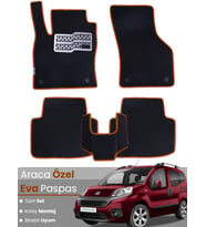 FİAT FİORİNO KOLTUKLU (2007-2021) Uyumlu EVA Paspas Tam Set–Araca Özel,Su Geçirmez