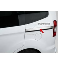 Ford Courier 2014-2023 Arası Krom Sürgülü Kapı Çıtası 2 parça