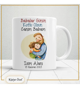 Babalar Günü Hediyesi – Kişiye Özel Kupa Bardak-baba67