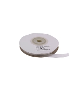 Organze Kurdele 6 MM (22 Metre)  Beyaz