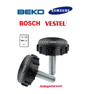 Beko Bosch Vestel Profilo Samsung No Frost -Difiriz Buzdolabı Ayarlı Ayak 2'li