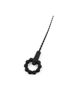 Titreşimli Boğumlu Penis Plug Siyah
