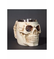 Kuru Kafa İskelet Kupa Bardak 3 Boyutlu Kabartmalı 380 Ml