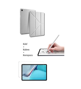 Galaxy A9 Plus 11 inç X210 Uyumlu Tablet Kılıfı Tablet Kalemi Ve Ekran Koruyucu Set