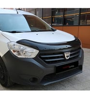 Dacia Dokker 2012 - 2020 Ön Kaput Koruyucu Rüzgarlığı Piano Black 3.2 mm Kalın Plastik