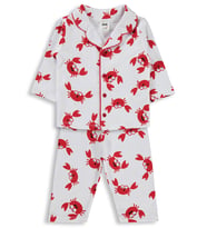 Civil Baby Yengeç Empirme 6-18 Ay Pijama Takımı - Beyaz