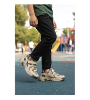 Pepino 2021 F Siyah-Füme Cırtlı Erkek Çocuk Spor Ayakkabı (Haki)