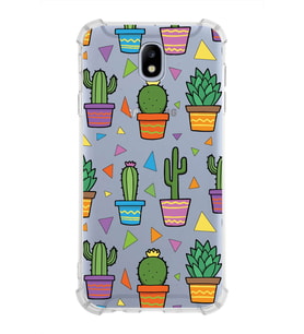 PrintiFy Samsung Galaxy J7 Pro Uyumlu Water Color 4 Baskılı Şeffaf Köşe Korumalı Antişok Kılıf