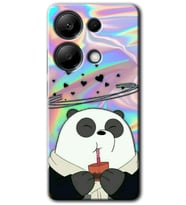 Redmi Note 13 Pro 4G Kılıf HD Desen Baskılı Kılıf - Milkshake Panda