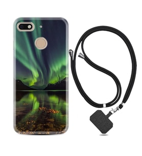 General Mobile GM8 Go GM9 GM20 Pro Plus Kılıf Boyun Askılı Silikon Kuzey Işıkları 1327