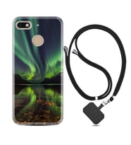 General Mobile GM8 Go GM9 GM20 Pro Plus Kılıf Boyun Askılı Silikon Kuzey Işıkları 1327