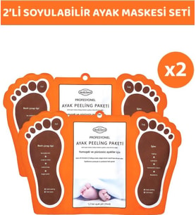 ÇORAP TİPİ AYAK PEELİNG MASKESİ 2'Lİ (Renksiz)