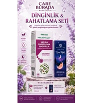 Dinginlik & Rahatlama Seti (Melisa İçeren Sıvı 50 ml & Passiflora, Rhodiola, Lavanta Ekstrakt 250 Ml