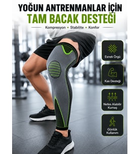 Tam Boy Diz Destekliği Gün Boyu Konfor Destek