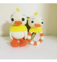 Ördek Set Amigurumi Organik Oyuncak