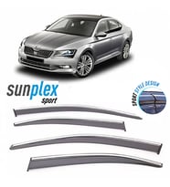 SKODA SUPERB 2015-2020 İçin Cam Rüzgarlığı (Kromlu) 4 Parça.