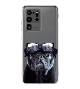 PrintiFy Samsung Galaxy S20 Ultra ile Uyumlu Köpek 3 Kamera Korumalı Şeffaf Kılıf