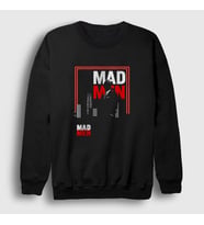 Presmono Unisex Siyah Poster Dizi Mad Men Sweatshirt 477258tt