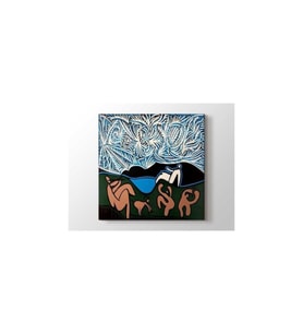 Pablo Picasso - Bacchanalia With Kid And Spectator Tablo 35 X 35 Cm