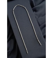 Hematit Doğal Taş Mat Açık Gri Silindir Kesim 3x5mm Dizi [AA]