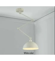 RİOLİGHT MODERN BEYAZ ÜÇ MAFSALLI AKROBAT METAL MASA ÜSTÜ SARKIT AVİZE ŞAPKA ÇAPI:30CM