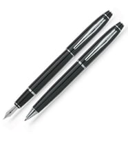 SCRIKSS 35 DOLMAKALEM+TÜKENMEZ KALEM TAKIM SİYAH KUTULU