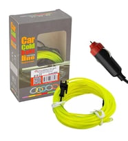 5 Metre 5 Volt Usb Adaptörlü Neon Parlak (Florasan) Yeşil İp Aydınlatma Pm-6083
