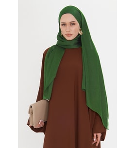 Zümrüt Düz Klasik Şal Turlu Polyester Lüx Janjan 202126_37