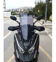 MOTOCAM Kymco DTX 360 Ön Cam 2021-2026 Model 55cm Füme Renkli 4mm
