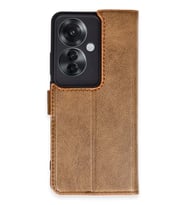 Newface Oppo Reno 11F Kılıf Trend S Plus Kapaklı Kılıf - Taba