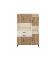 Hyperion Dolap 9 Raflı 2 Çekmeceli 6 Kapaklı 132x44x195 Aytaşı-Çam/Aytaşı