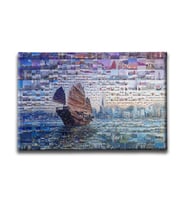 Gemili Puzzle Şehir Manzarası Canvas Tablo ATY213