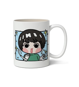 Naruto Rock Lee Avatar Baskılı Anime Beyaz Kupa Bardak