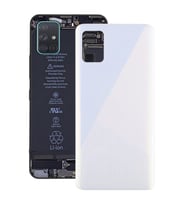 Samsung Galaxy A51 Uyumlu Arka Pil Batarya Kapağı SM-A515F (Beyaz)