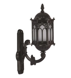 AVONNI BAP-68051-BSY-M2-OP Siyah Boyalı Dış Mekan Aydınlatma E27 Aluminyum Polikarbon Cam 34x20cm