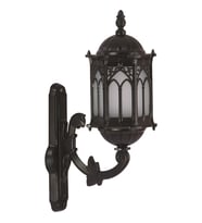 AVONNI BAP-68051-BSY-M2-OP Siyah Boyalı Dış Mekan Aydınlatma E27 Aluminyum Polikarbon Cam 34x20cm