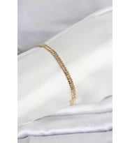 CM 14K Gold Renk Zincir Model Kadın Bileklik - TJ-BB8285