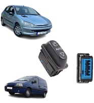 Peugeot 206 Jumpy - Cam Düğmesi Tekli Auto