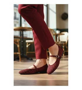 Ayakmod 666158 Z Bordo Kadın Babet