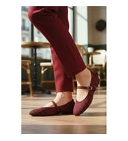 Ayakmod 666158 Z Bordo Kadın Babet