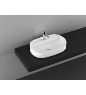 ISVEA İNFİNİTY BATARYA DELİKLİ TEZGAH ÜSTÜ 60 CM LAVABO 10NF65060 (Beyaz)