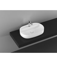 ISVEA İNFİNİTY BATARYA DELİKLİ TEZGAH ÜSTÜ 60 CM LAVABO 10NF65060 (Beyaz)