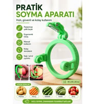 Pratik Çok Amaçlı Sebze Meyve Soyucu Dilimleyici Paslanmaz Çelik Bıçaklı Ergonomik Mutfak Aparatı