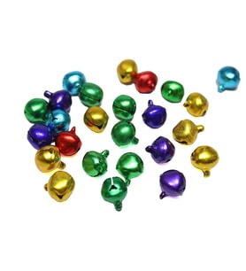 Metal Çıngırak Zil Karışık Renkli 1 CM (50 Adet)