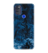 Reeder P13 Blue Max Pro 2021 Kılıf Silikon Desen Özel Seri Blue Zigzag 1687